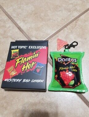 Frito Lay Flaming Hot Doritos Limon Keychain Bag Charm